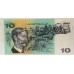 AUSTRALIA 1979 . TEN 10 DOLLARS BANKNOTE . ERROR . INK TRANSFER